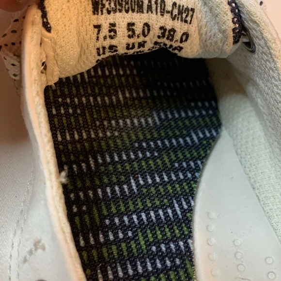 Keds White Nautical White Shoes Size 7.5 worn on bottom Used - Picture 5 of 5